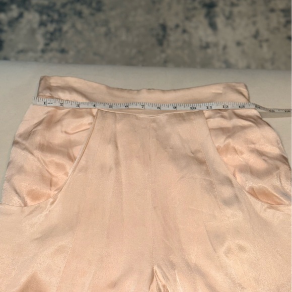 NBD x REVOLVE Alliah Champagne Satin High Waist Dress Pants shiny - Picture 6 of 12